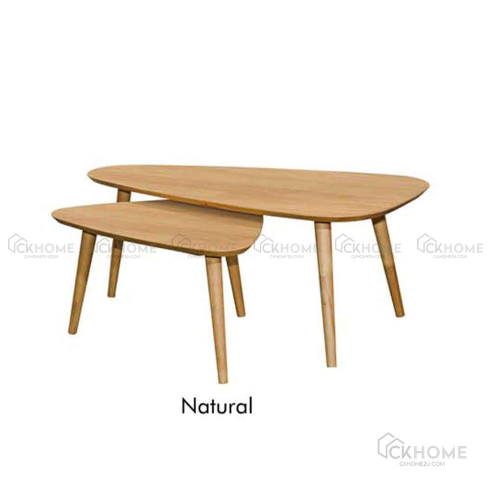 Archi Wooden Triangle Coffee Table Set